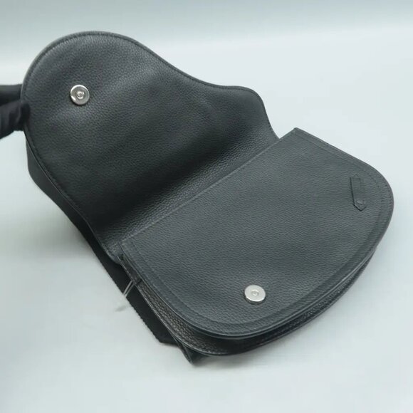 100% Authentic DIOR Saddle Dior Oblique Black Leather Crossbody Bag - Picture 8 of 12